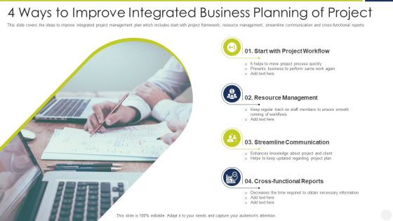4 Ways To Improve Integrated Business Planning Of Project Infographics PDF