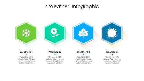 4 Weather Infographic Ppt PowerPoint Presentation File Professional PDF