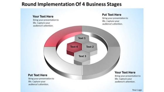 4 Business PowerPoint Templates Stages Ppt Market Plan Example