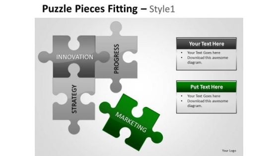 4 Factors Puzzle Pieces PowerPoint Slides Ppt Graphics