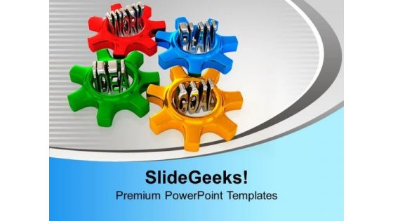 4 Gears Interconnected Issues Goal Idea PowerPoint Templates Ppt Backgrounds For Slides 0213 4 Gears Interconnected Issues Goal Idea PowerPoint Templates Ppt Backgrounds For Slides 0213