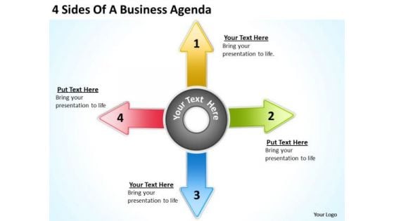 4 Sides Of A Business PowerPoint Presentations Agenda Simple Plans Templates 4 Sides Of A Business PowerPoint Presentations Agenda Simple Plans Templates