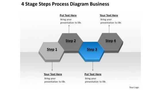 4 Stage Steps Process Diagram Business Ppt Detailed Plan PowerPoint Templates