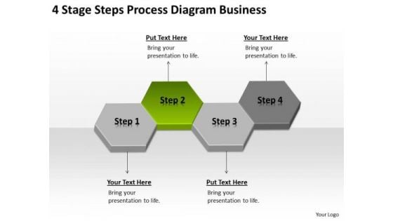 4 Stage Steps Process Diagram Business Ppt Plan PowerPoint Slides