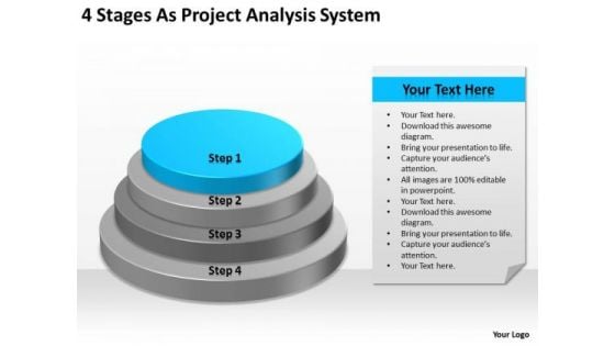 4 Stages As Project Analysis System Ppt Business Plan PowerPoint Templates