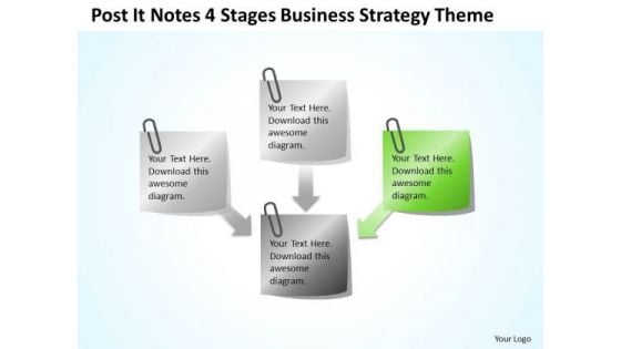 4 Stages Business Plan Strategy Theme Ppt Great Examples PowerPoint Templates