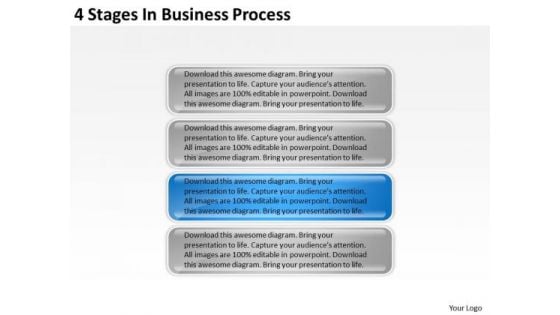 4 Stages In Business Process Ppt Simple Plan PowerPoint Templates