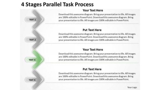 4 Stages Parallel Task Process Outline For Business Plan PowerPoint Slides 4 Stages Parallel Task Process Outline For Business Plan PowerPoint Slides
