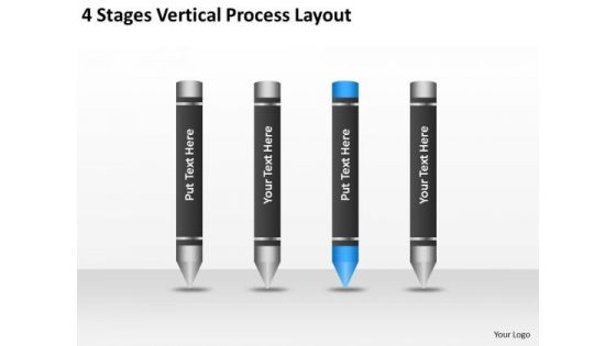 4 Stages Vertical Process Layout Ppt Business Plan PowerPoint Templates