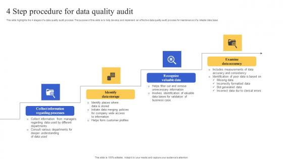 4 Step Procedure For Data Quality Audit Topics Pdf