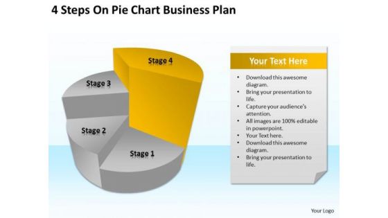 4 Steps On Pie Chart Business Plan Ppt Interior Design PowerPoint Templates