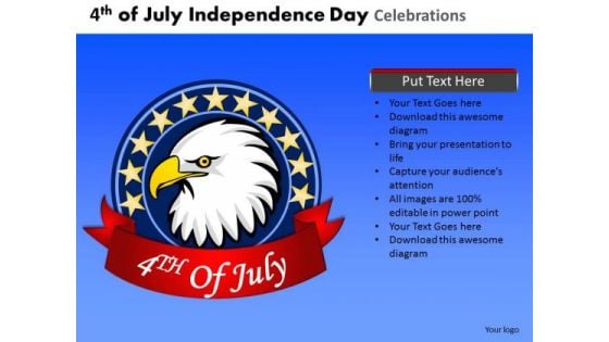 4th July American Independence Day PowerPoint Presentation Slides