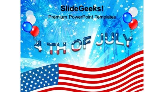 4th July Usa Independence Day PowerPoint Templates And PowerPoint Themes 0612