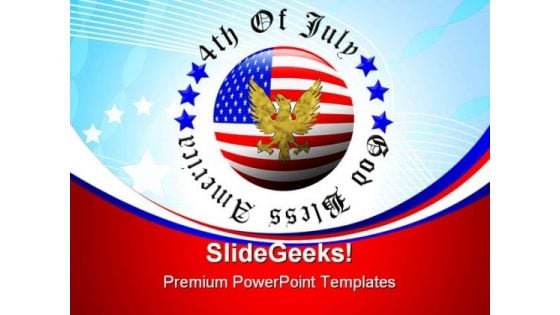 4th Of July Americana PowerPoint Templates And PowerPoint Backgrounds 0611