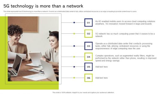 5G And 4G Networks Comparative Analysis 5G Technology Is More Than A Network Template PDF