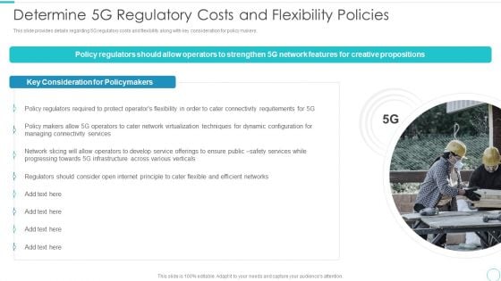 5G Evolution Architectural Technology Determine 5G Regulatory Costs And Flexibility Policies Infographics PDF 5G Evolution Architectural Technology Determine 5G Regulatory Costs And Flexibility Policies Infographics PDF