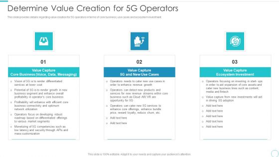 5G Evolution Architectural Technology Determine Value Creation For 5G Operators Mockup PDF
