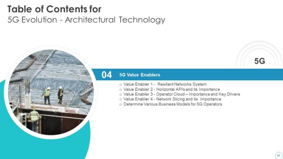5G Evolution Architectural Technology Ppt PowerPoint Presentation Complete Deck With Slides Slide47
