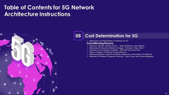 5G Network Architecture Instructions Ppt PowerPoint Presentation Complete Deck With Slides Slide53