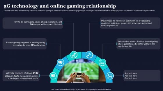 5G Technology And Online Gaming Relationship Difference Between 4G And 5G Network Portrait PDF