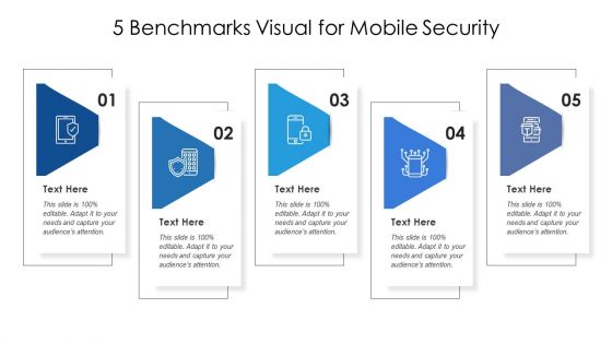 5 Benchmarks Visual For Mobile Security Ppt PowerPoint Presentation Gallery Tips PDF