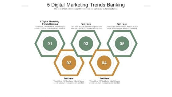5 Digital Marketing Trends Banking Ppt PowerPoint Presentation Icon Deck Cpb Pdf