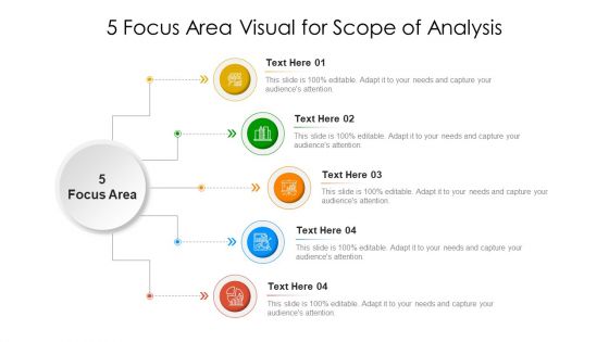 5 Focus Area Visual For Scope Of Analysis Ppt Portfolio Layout PDF