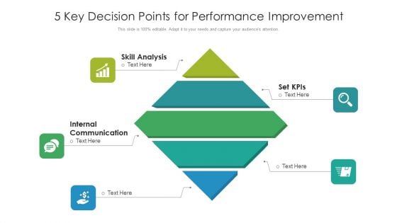 5 Key Decision Points For Performance Improvement Ppt PowerPoint Presentation Gallery Topics PDF