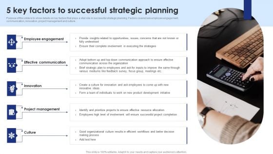 5 Key Factors To Successful Strategic Planning Sample PDF