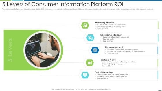 5 Levers Of Consumer Information Platform Roi Portrait PDF