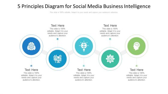 5 Principles Diagram For Social Media Business Intelligence Ppt PowerPoint Presentation File Background Images PDF