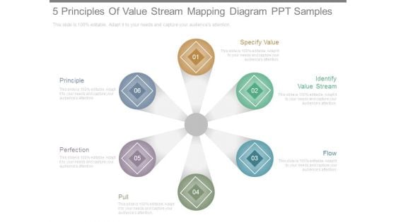5 Principles Of Value Stream Mapping Diagram Ppt Samples