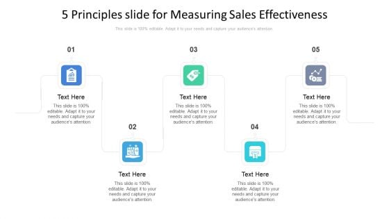 5 Principles Slide For Measuring Sales Effectiveness Ppt PowerPoint Presentation File Graphics Download PDF