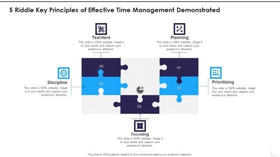 5 Riddle Key Principles Of Effective Time Management Demonstrated Formats PDF