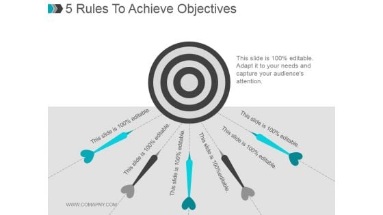 5 Rules To Achieve Objectives Ppt PowerPoint Presentation Slide