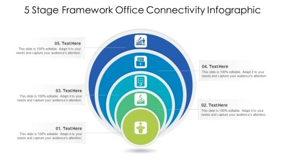 5 Stage Framework Office Connectivity Infographic Ppt PowerPoint Presentation Gallery Ideas PDF