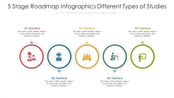 5 Stage Roadmap Infographics Different Types Of Studies Ppt PowerPoint Presentation Gallery Graphics Design PDF 5 Stage Roadmap Infographics Different Types Of Studies Ppt PowerPoint Presentation Gallery Graphics Design PDF