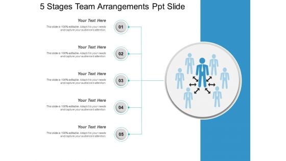 5 Stages Team Arrangements Ppt Slide Ppt PowerPoint Presentation Slides Samples PDF