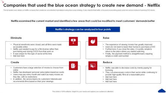 5 Step Guide For Transitioning To Blue Ocean Strategy Companies That Used The Blue Ocean Strategy Sample PDF