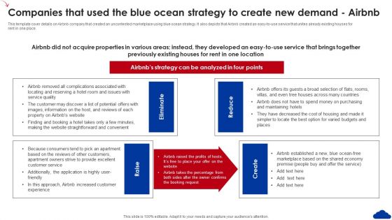 5 Step Guide For Transitioning To Blue Ocean Strategy Companies That Used The Blue Ocean Strategy To Create Icons PDF