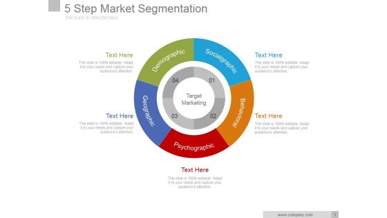 5 Step Market Segmentation Ppt PowerPoint Presentation Pictures