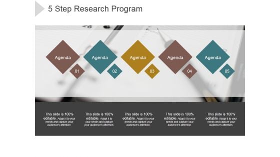 5 Step Research Program Ppt PowerPoint Presentation Layouts