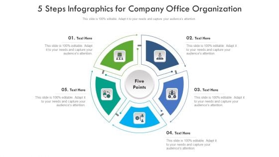 5 Steps Infographics For Company Office Organization Ppt PowerPoint Presentation File Portrait PDF