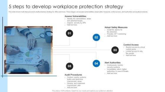 5 Steps To Develop Workplace Protection Strategy Sample PDF