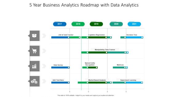 5 Year Business Analytics Roadmap With Data Analytics Sample
