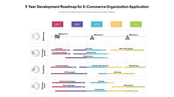 5 Year Development Roadmap For E Commerce Organization Application Structure