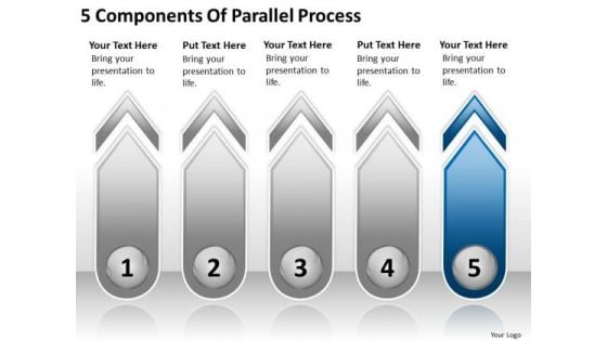 5 Components Of Parallel Process Ppt Business Continuity Plan Sample PowerPoint Slides