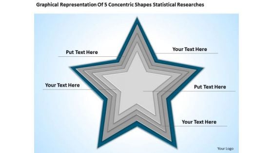 5 Concentric Shapes Statistical Researches Ppt Creating Small Business Plan PowerPoint Slides