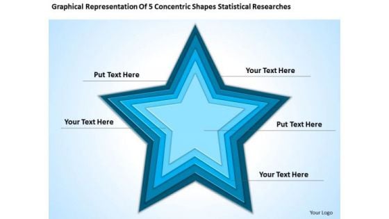 5 Concentric Shapes Statistical Researches Ppt How Business Plan PowerPoint Slides