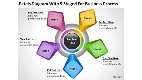 5 Staged For Business Process Ppt Sample Plan PowerPoint Templates